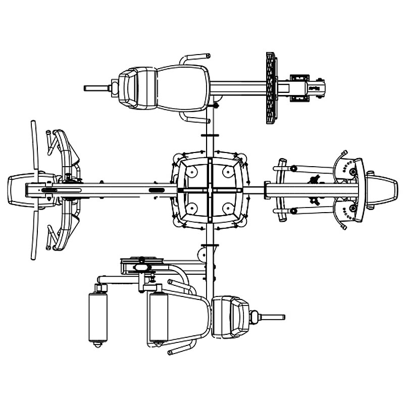 Body-Solid DGYM 綜合訓(xùn)練器選配附件訓(xùn)練圖