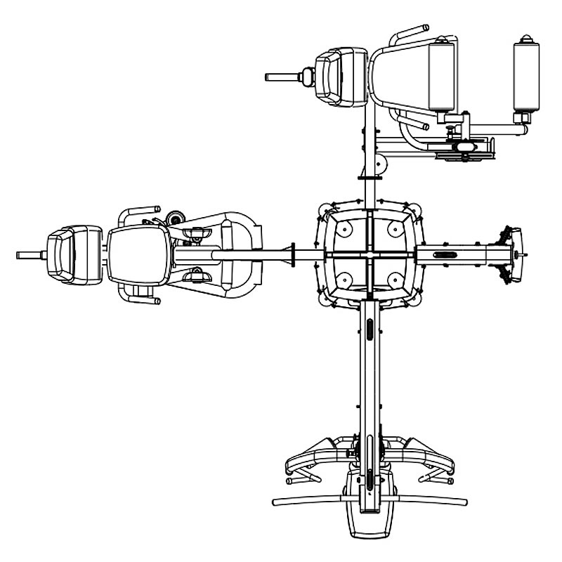 Body-Solid DGYM 綜合訓(xùn)練器選配附件訓(xùn)練圖